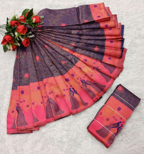 KANJIPURAM MAYIL PATTU - Image 7