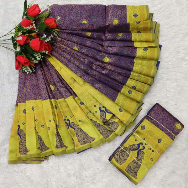 KANJIPURAM MAYIL PATTU - Image 2