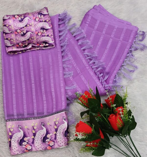 FANCY SAREE DIGITAL BLOUSE - Image 4