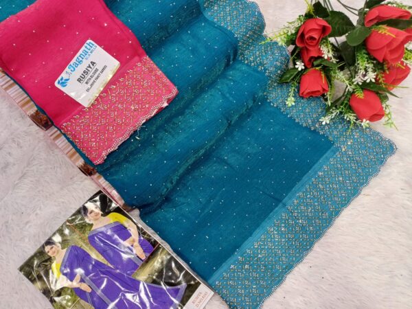 RUSIYA PARTY' WEAR SAREES - Image 4