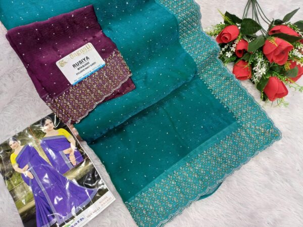 RUSIYA PARTY' WEAR SAREES - Image 6