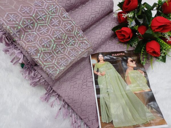 LAZER CUT SAREES - Image 2