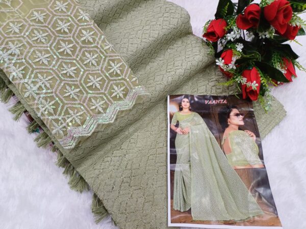 LAZER CUT SAREES - Image 5