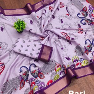 PARI DOLA PEACOCK SILK