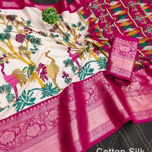 DOLA BIG SILVER ZARI BORDER