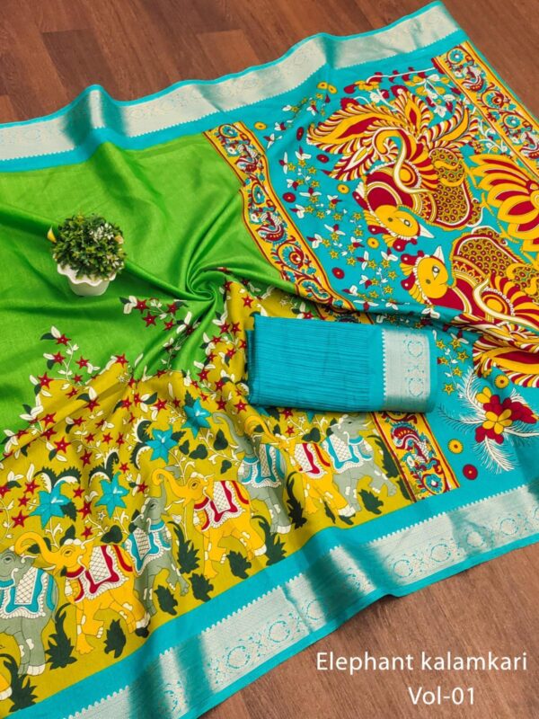ELEPHANT KALAMKARI